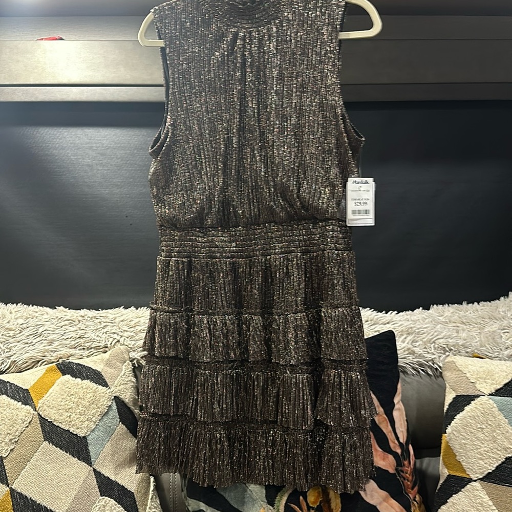 Gold party dress